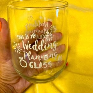Stemless wine glass for the Bride to Be!